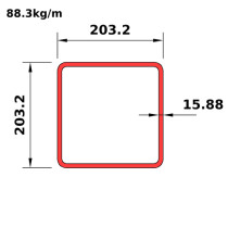 HS203x203x16