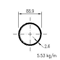 88.9x2.6CHS