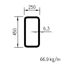 CFRHS 450x250x6.3