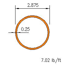 HSS 2.875x0.250