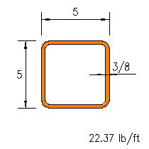 HSS 5x5x0.375