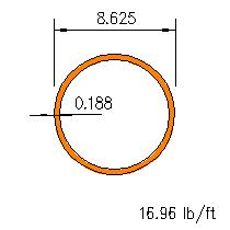 HSS 8.625x0.188