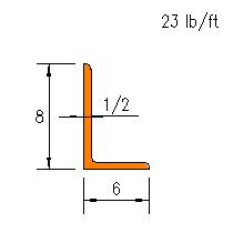 L 8x6x0.500