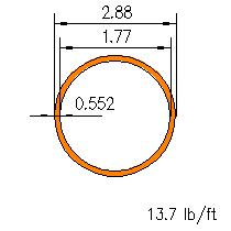 Pipe 2.5 XXS